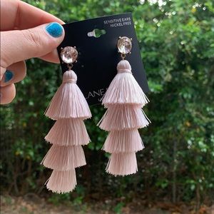 Lillac tassel earrings
